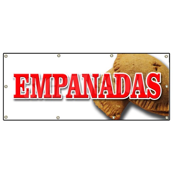 36"x96" EMPANADAS BANNER SIGN latin restaurant food meat chicken hot pocket