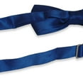 thumbnail image 5 of Mens Smooth Satin Feel Wedding Pre-Tied Blue Bow Tie Sets, 5 of 7