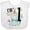 AA-White, variant on Inktastic I'm One- Cute Llama First Birthday Boys or Girls Baby Bib