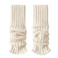 thumbnail image 1 of Women Ribbed Leg Warmers Wool Knit Comfortable Leg Warmers For Party Dance Sports Yoga Accessories-color: Beige, 1 of 3