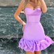 thumbnail image 5 of Vestido túnica sexy con dobladillo floral Estilo vintage Mujeres Slim Fit Ropa de fiesta de cóctel FLhrweasw Nuevo, 5 of 9