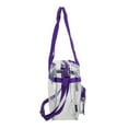 thumbnail image 5 of Eastsport Unisex Clear Stadium Approved Tote Purple, 5 of 6