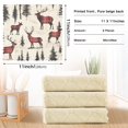 thumbnail image 6 of Yayeee 6 Pack Kitchen Dish Cloths Set for Washing Soft Drying Absorbent Microfiber Towels, Plaid Deer, 6 of 9