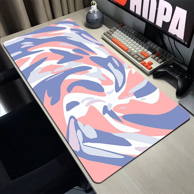 Alfombrilla de ratón líquida Blue Strata para juegos, alfombrillas para computadora de escritorio, alfombrilla de oficina, Alfombra de goma Natural suave para computadora portátil LIUWENJING unisex