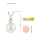 thumbnail image 3 of ANGARA South Sea Cultured Pearl V-Bale Pendant in Platinum for Women | June Birthstone, Birthday, Anniversary, Jewelry Gift for Women | Pearl Necklace, 3 of 8