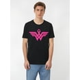 thumbnail image 1 of Lifestyle Graphic playera de manga corta estándar para hombreBreast Cancer Superhero Ribbon Logo Premium T-shirt 229841 Funny Men's Short Sleeve Pattern T-shirt Series Black AA Tee For Adult, Men, W, 1 of 8