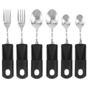 2 Sets Bendable Cutlery Adult Utensil Adaptive Utensils Parkinsons Meal Tableware Tools Feed Reusable for Eating Elder