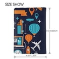 thumbnail image 3 of Rateoe Creative Transport Pattern Passport Holder Wallet Leather Mulit-purpose Travel Wallet Credit Cards Case ,Passport Cover for Women Men-6.5 in, 3 of 5