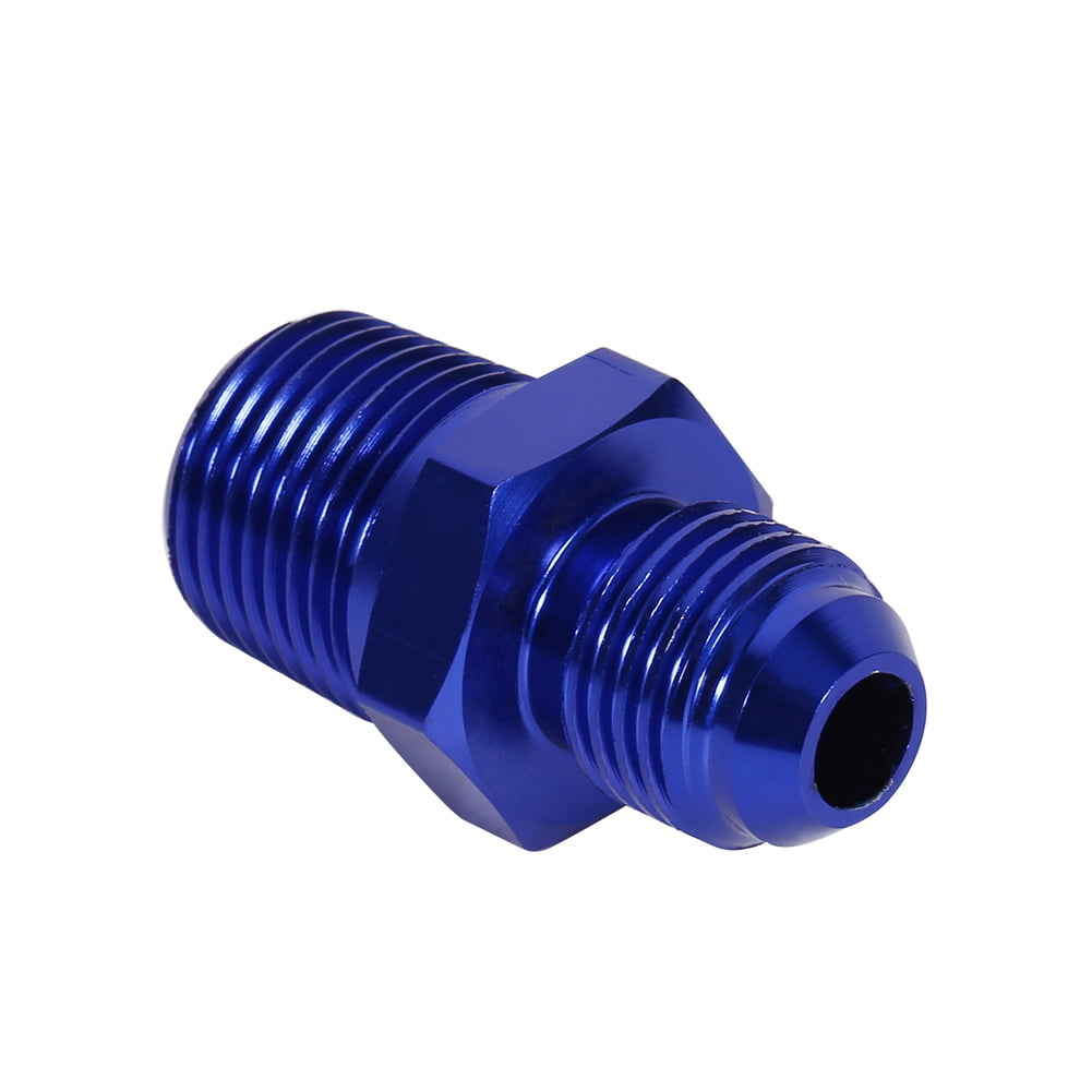 Male 6 AN6 To MALE 1/4'' NPT Flare PipeThread Straight Adapter Fuel Oil Fitting 