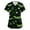 Green, variant on Drmagiyhm Plus Size Scrubs for Women Stretch Funny Halloween Shirts Short Sleeve V-Neck Scrub Shirts Fun Halloween Printed Nurse Uniforms Army Green L