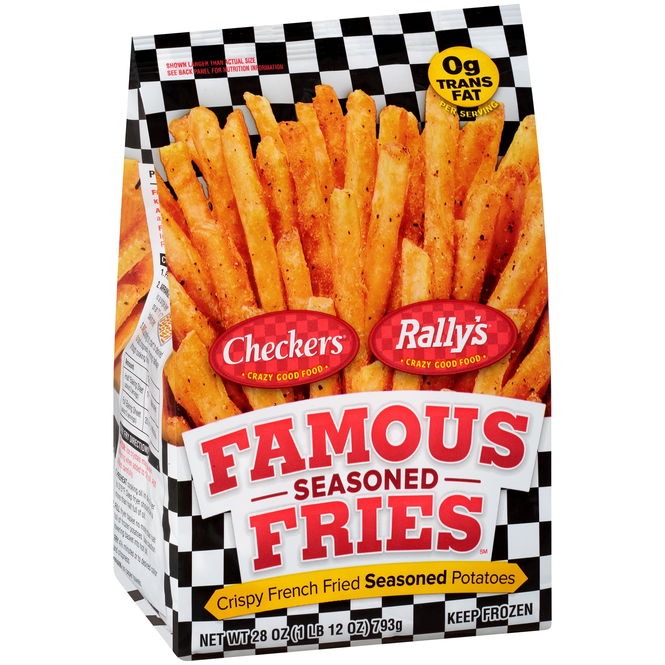 Checkers & Rally's Famous Seasoned Fries, Frozen 28 oz Bag