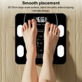 thumbnail image 3 of CARRFA Smart Scale for Body Weight, HD Night Vision Display Bluetooth Body Fat Scale for Adults Kids (Charging style Black), 3 of 8