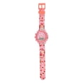 thumbnail image 3 of Strawberry Shortcake Grils Pink Strawberry Printed Silicone Strap Watch with Pink Scalloped Bezel; STR4013WM, 3 of 4