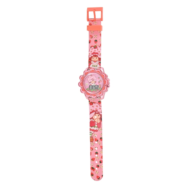 Strawberry Shortcake Girls' Digital Light-Up Watch, Pink photo 3