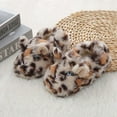 thumbnail image 7 of Suilloe Toddler Girls Fuzzy Slippers Winter Warm Anti- Plush Indoor Bedroom House Shoes Kids Cute Leopard Design Soft Comfortable Footwear For Boys Girls Us Sizeï¼12.5 M, 7 of 7