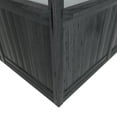 thumbnail image 2 of VEIKOUS 6ft x 10ft Outdoor Walk-in Cedar Wood Greenhouse W/ Polycarbonate Panels, Adjustable Roof Vents & Lockable Door, Black, 2 of 16