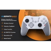 Uberwith Wireless Game Controller, Dual Vibration Joystick Gamepad Computer Game Controller for PC Windows 7/8/10, PS3/TV Box/Laptop/Android Mobile Phones