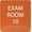 Burnt Sienna, variant on ADA CENTRAL SIGNS - 6" X6" Exam Room 10 Sign - ADA Compliant Tactile Graphics Grade 2 Braille Text Acrylic Wall Signs - Educational Institution Directional Assistance Test Center Door Sign for Schools