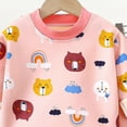thumbnail image 4 of TOWED22 Toddler Baby Girl Boy Fall Winter Outfits Clothing Set 2pcs Colorful Print Long Sleeve Sweatshirt Tops Elastic Joggers Pants Clothes(B,14-15 Y), 4 of 4