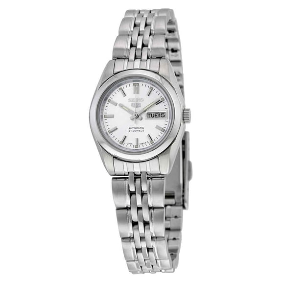 Seiko Women's 5 Automatic SYMA27K Silver Stainless-Steel Self Wind Dress Watch