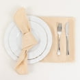 thumbnail image 5 of Balsa Circle 5 Pieces 20" Beige Lamour Satin Napkins Wedding Party, 5 of 6