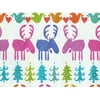 Pack of 1, Holiday Moose 24" x 417' Half Ream Gift Wrap (Metallized) for Holiday, Party, Kids' Birthday, Wedding & Special Occasion Packaging