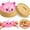 Pink, variant on Dumpling Mystery Box, Rainbow Glitter Slow Rising Squishy Squeeze Balls, Stress & Anxiety Relief Sensory Fidget Suff