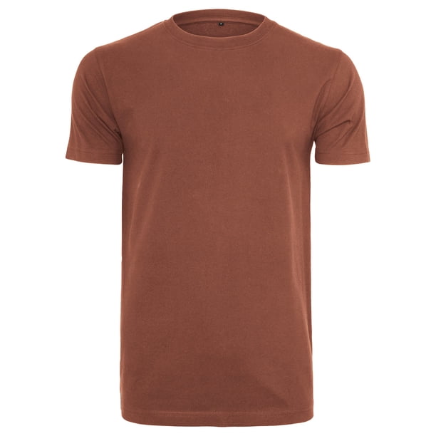 Build Your Brand - Camiseta con cuello redondo para hombre (Corteza)