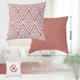 thumbnail image 3 of SUSIELADY Throw Pillow Covers Set of 4, 20"x20" Linen Decorative Square Couch Sofa Cushions, Accent Home Decor, Living Room, Bedroom, Chair, Coral, 3 of 7
