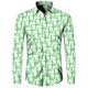 thumbnail image 4 of Camisas de moda para hombre, divertidas camisetas con estampado de letras, solapa con botones, cárdigan informal de manga corta y larga, ropa de calle de hip hop, camisa, 4 of 5
