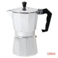 thumbnail image 4 of Cateissary Cafeteras 1 taza/3 tazas/6 tazas/9 tazas/12 tazas de aluminio cafetera eléctrica plateada Dripolator estufa café Mak Juegos de servir café y té No.02 Cateissary JJ10970-02B, 4 of 6