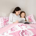 thumbnail image 5 of Homewish Pink Bow Initial Alphabet H 2pcs Bedding Comforter Set For Kids Teens Adults,Letter Monogrammed Twin Comforter Sets,Happy Xmas Christmas Breathable Bedding Set,Breathable Home Decor, 5 of 8