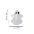 thumbnail image 2 of Mini Ghost Halloween Figurine - Glow in The Dark Resin Ornament for Car Dashboard Desk Shelf, Cute DIY Craft Decor for Party Favors Tiered Tray Home Centerpiece, 2 of 6