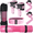 Pink, variant on 7Pcs-Barbell Pad Set for Hip Thrust - Squat Pad, Bench Press Workout Foam Weight Lifting Bar Cushion,Gym Accessories for Women with Bar Bad,with Gym Ankle Straps,Hip Resistance Bands,Lifting Strap