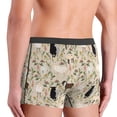 thumbnail image 4 of Men's Boxer Briefs, Painted Cute Goat Flower Soft Comfy Mens Underwear Boxer Briefs Breathable With Widen Waist, 4 of 7