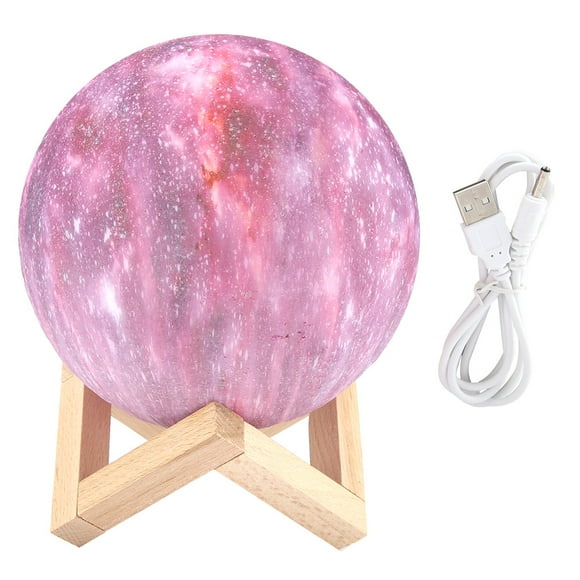 3D Print Luna Night Light LED Star Moon Colorful Lamp Touch Control Lighting Gift 3 Colors 15cm