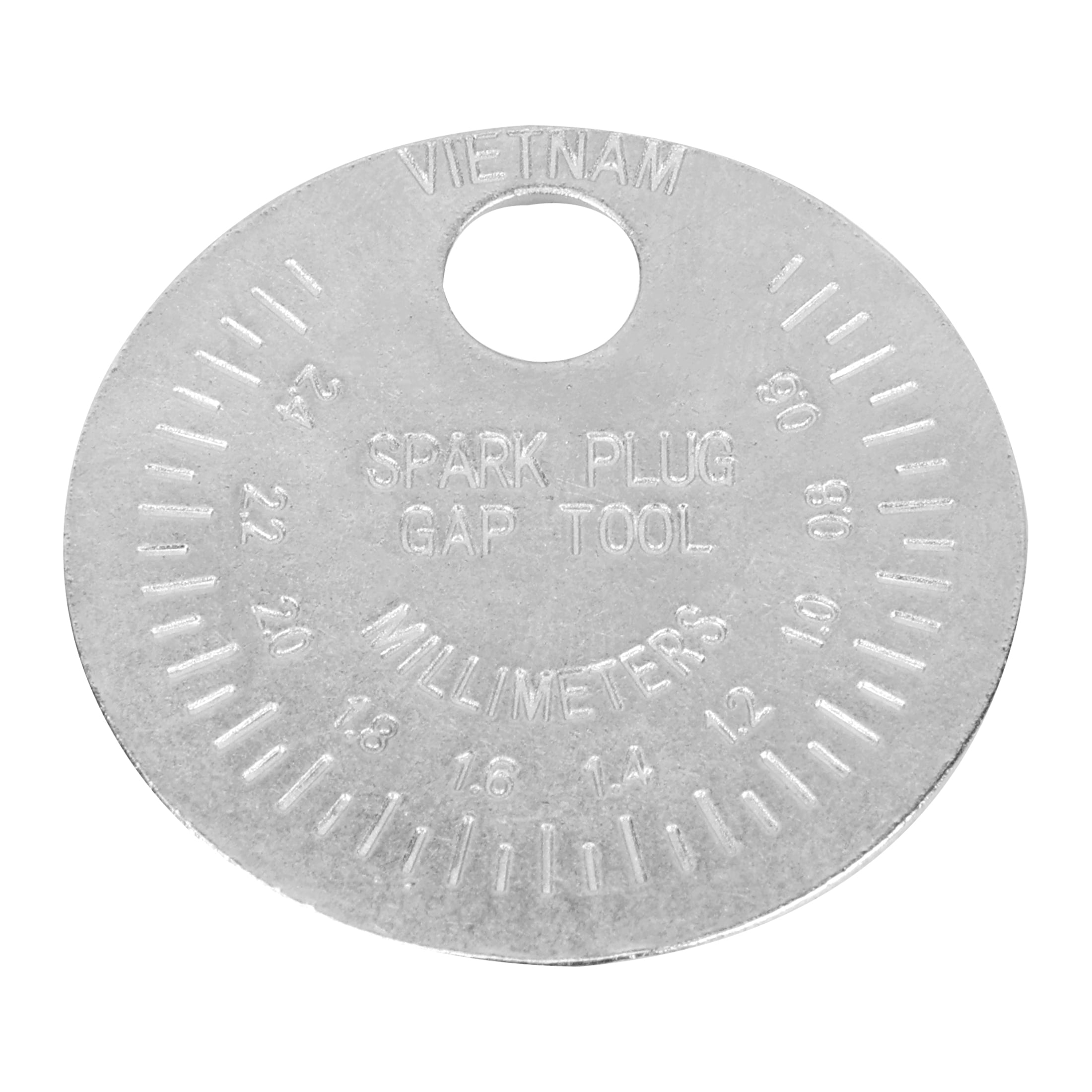 Hyper Tough Corrosion Resistant Automotive Spark Plug Gap Gauge, Silver Coin for Cars, Trucks, SUVs, Motorcycles, and ATVs