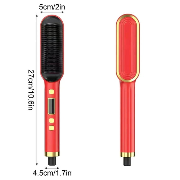 Hair Comb for Men Multi-Speed Digital Display Ionic Hair Straightening Comb Heating Curls ,Mens Hair Comb