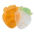 thumbnail image 3 of Cook With Color Orange Plastic Carrot Snack Box with 5 Compartments, 3 of 5