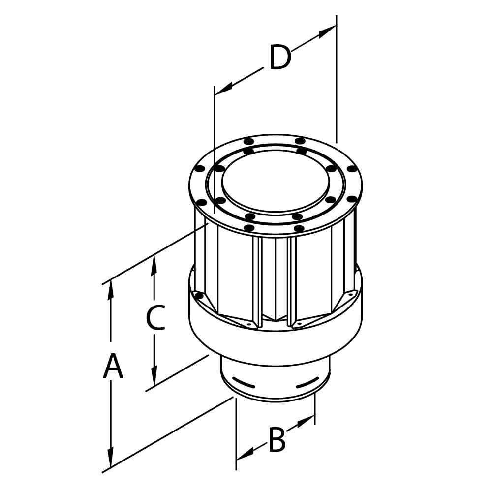 DuraVent DirectVent 4 in. D Aluminum Termination Cap