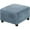 Blue, variant on Clearance Under 5$ Velvet Pouffe Cover, Fenull Square Ottoman Ottoman Slipcover Square Footstool Protector Storage Stool Ottoman Stretch with Elastic Bottom Feature Real Velvet Plush Fabric