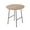 Natural Wood, variant on LeisureMod Rossmore Mid Century Round Side Table With Black Powder Coated Steel Frame, MDF Wood with Ash Veneer Top End Circular Modern Accent Table for Living Room and Bedroom (Natural Wood)