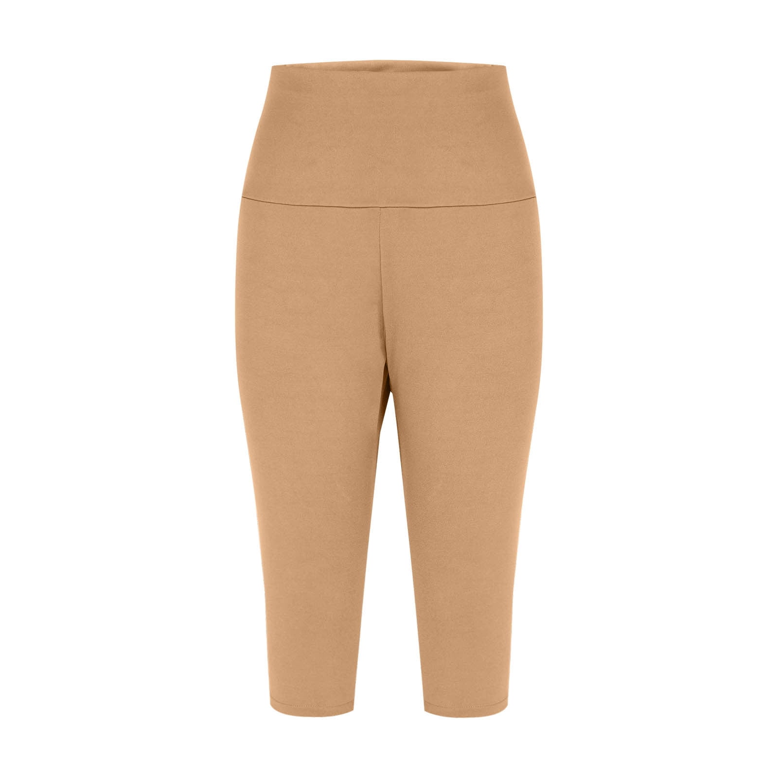 Legging 3/4 Femme Taille Haute Push Up Anti-Cellulite – Pantalon Yoga Sport Opaque Avec Poches – Corsaire Fitness Doux