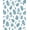 Blue, Pattern 1, variant on ODIKA 4'x6' Machine Washable Non-Slip Area Rug, Botanical Garden Leaf Vine Naturalistic Enchanted Pastoral High Traffic Rug, Blue, 552310