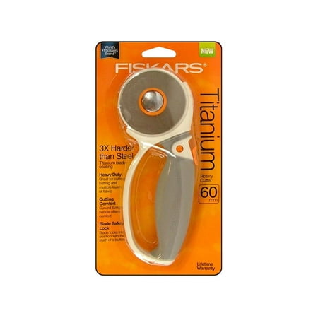 - Fiskars Rotary Cutter 60mm Comfort Loop Titanium