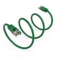 thumbnail image 2 of FireFold Cat5e Ethernet Patch Cable 50ft Green with Gold Plated RJ45 Connectors – 350 MHz High Performance Patch Cord – 4 UTP 24 AWG Stranded Copper Pure Conductors with PVC Jacket, 2 of 4