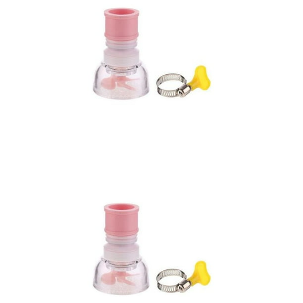 Aireador de grifo Bearachild ajustable para fregadero 3 modos boquilla difusora flexible Tipo Normal Rosa 2Conjunto