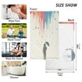 thumbnail image 6 of Yayeee 100% Cotton Hand Towels for Bathroom 16" x 28" Soft Absorbent Kitchen Towel, Black Astronaut, 6 of 7