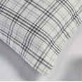 thumbnail image 6 of BNM Plaid Flannel Cotton Duvet Set, Twin, Charcoal, 6 of 7