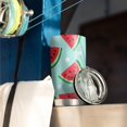 thumbnail image 3 of 20 Oz Summer Watermelon Coffee Tumbler Double Wall Insulated Stainless Steel Water Bottle | Metal Reusable Thermoses Flask with Cup Cap | Leak & Sweat Proof with Anti-Dust Lid, 3 of 7